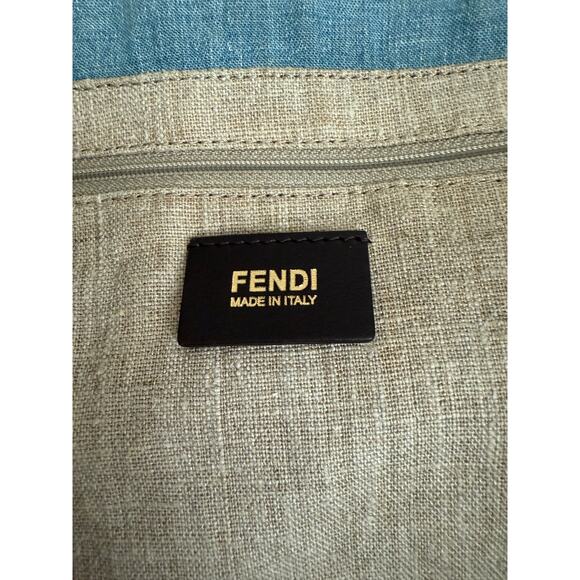 Fendi Denim Logo Tote - Picture 6 of 9